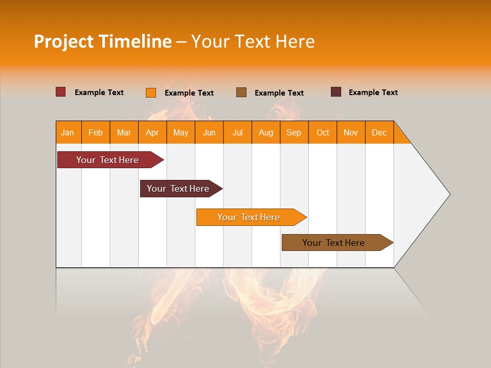 Fire Art Lighting PowerPoint Template