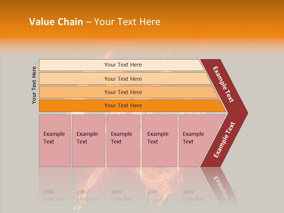 Fire Art Lighting PowerPoint Template