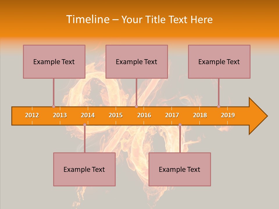 Fire Art Lighting PowerPoint Template