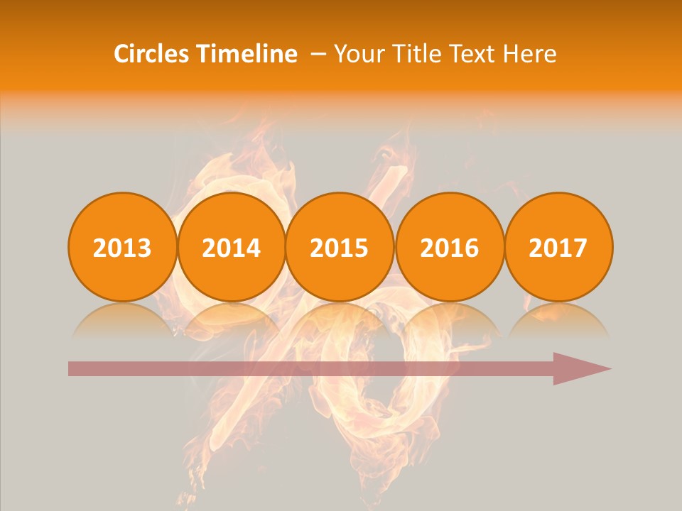 Fire Art Lighting PowerPoint Template