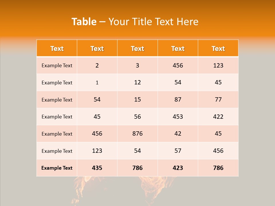 Fire Art Lighting PowerPoint Template