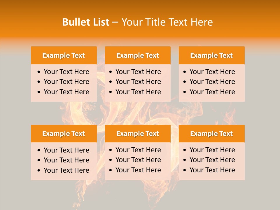 Fire Art Lighting PowerPoint Template