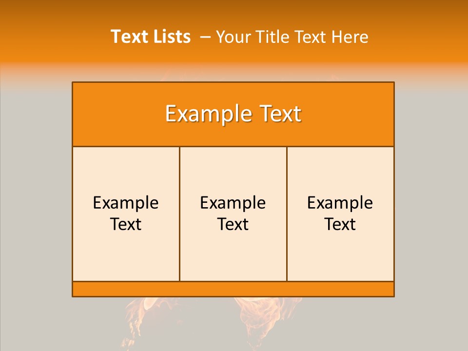 Fire Art Lighting PowerPoint Template