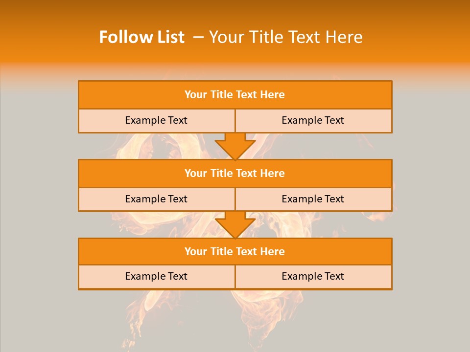 Fire Art Lighting PowerPoint Template