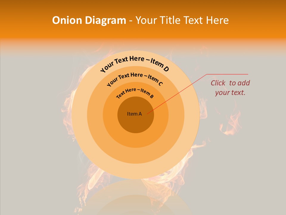 Fire Art Lighting PowerPoint Template