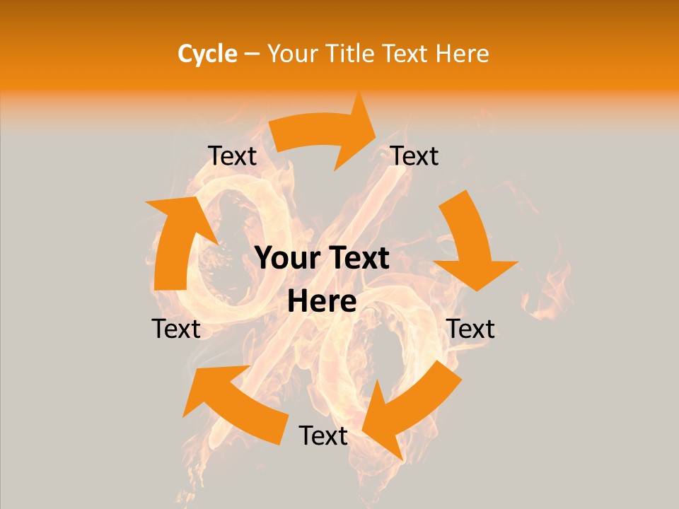 Fire Art Lighting PowerPoint Template