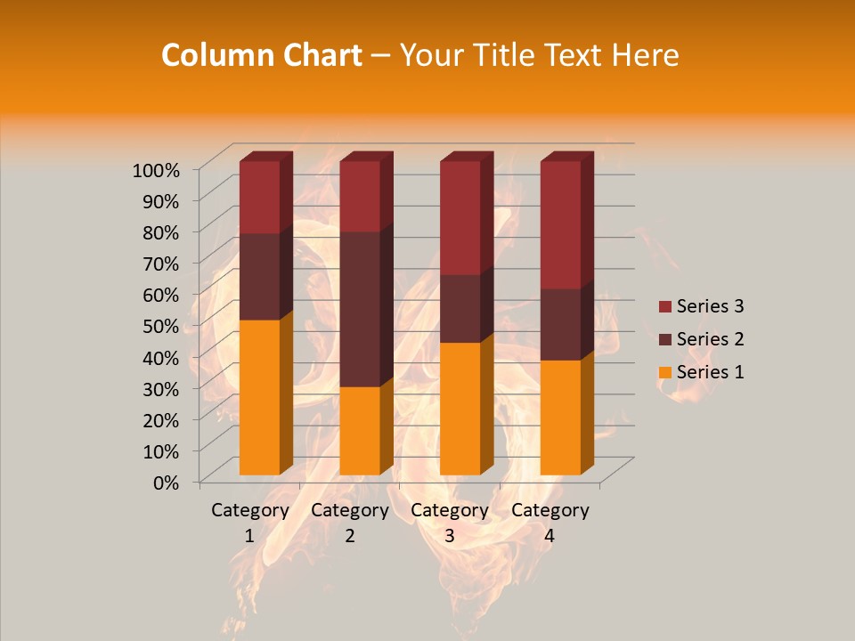 Fire Art Lighting PowerPoint Template