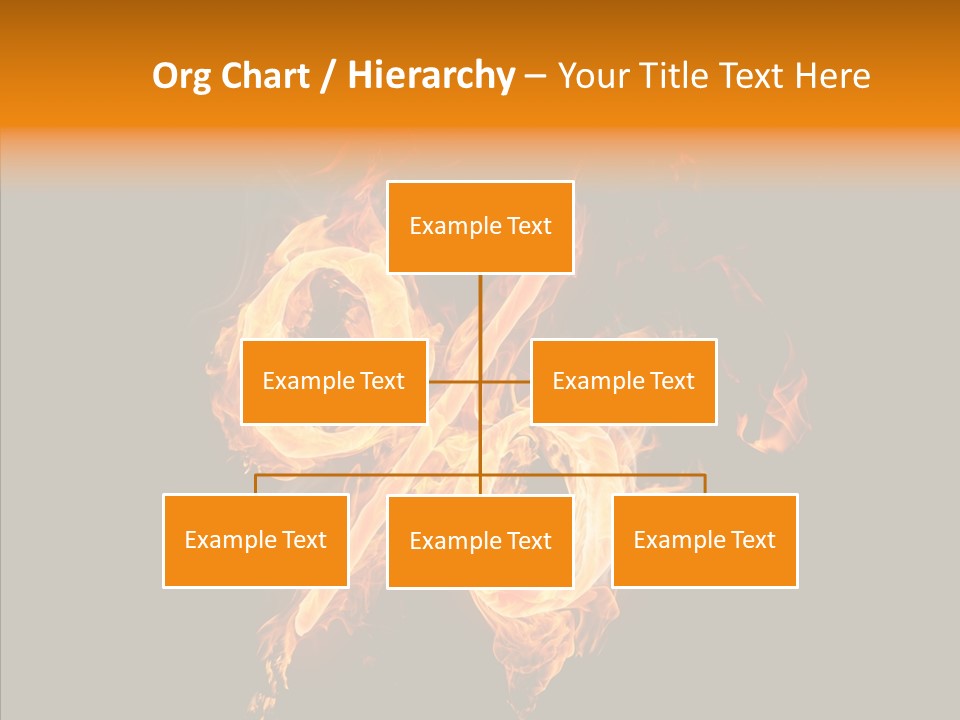 Fire Art Lighting PowerPoint Template