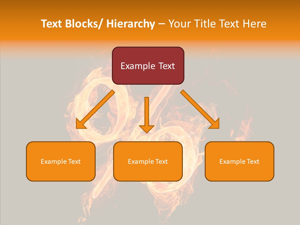 Fire Art Lighting PowerPoint Template