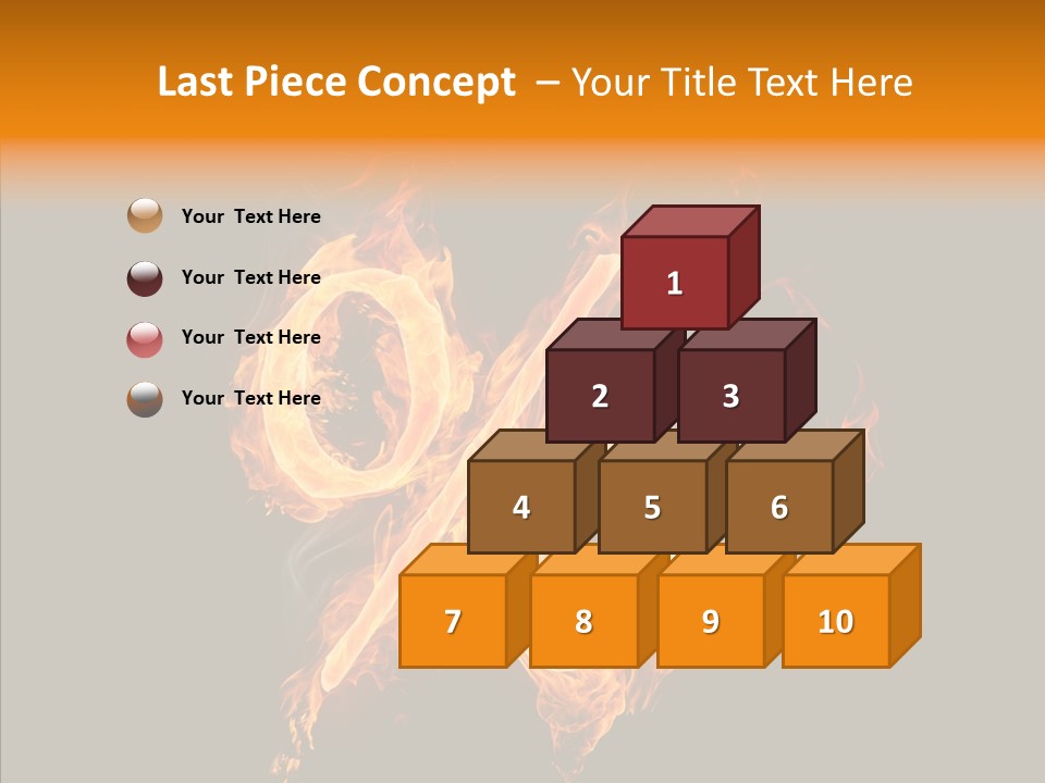 Fire Art Lighting PowerPoint Template