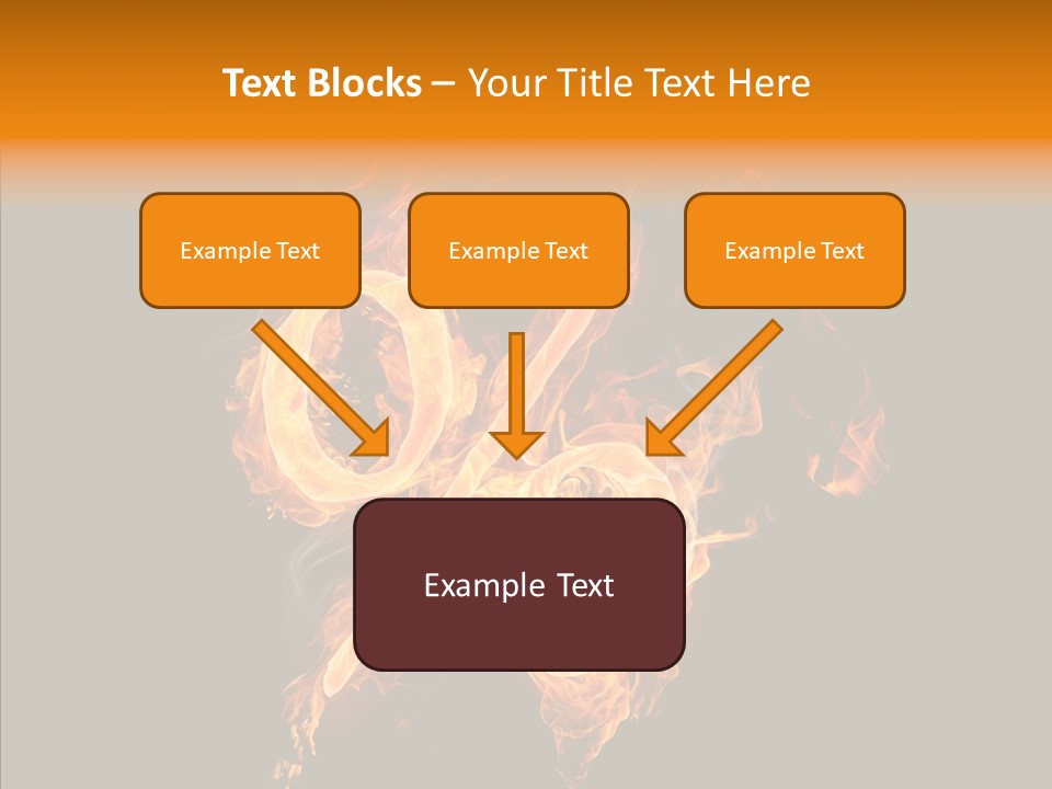Fire Art Lighting PowerPoint Template