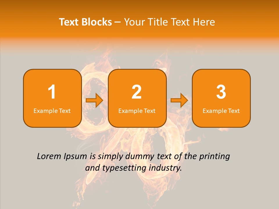 Fire Art Lighting PowerPoint Template