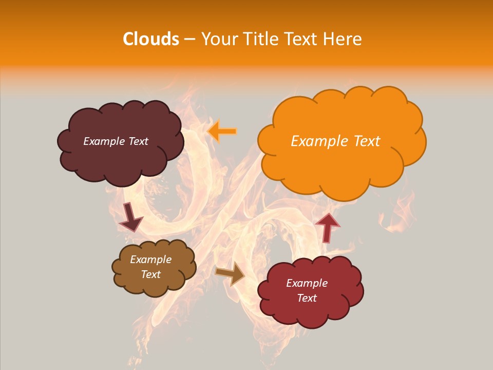 Fire Art Lighting PowerPoint Template