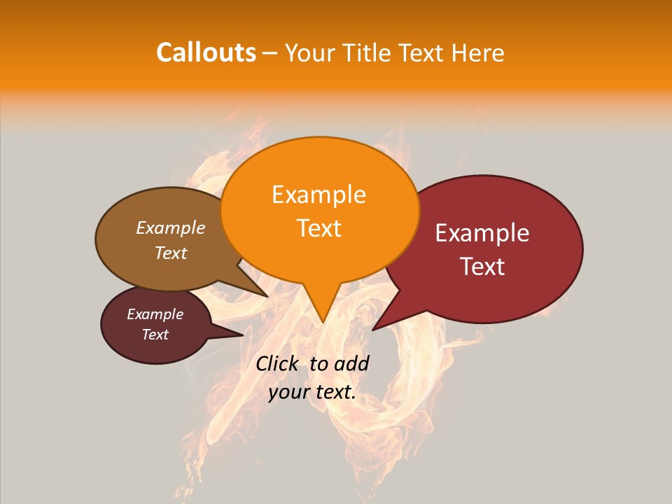 Fire Art Lighting PowerPoint Template