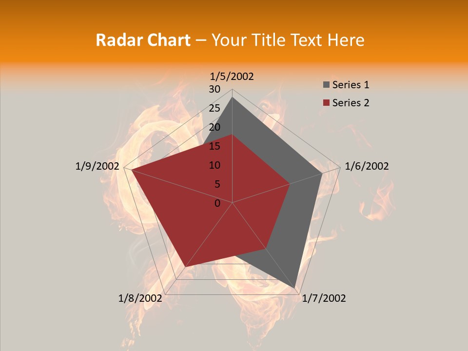 Fire Art Lighting PowerPoint Template