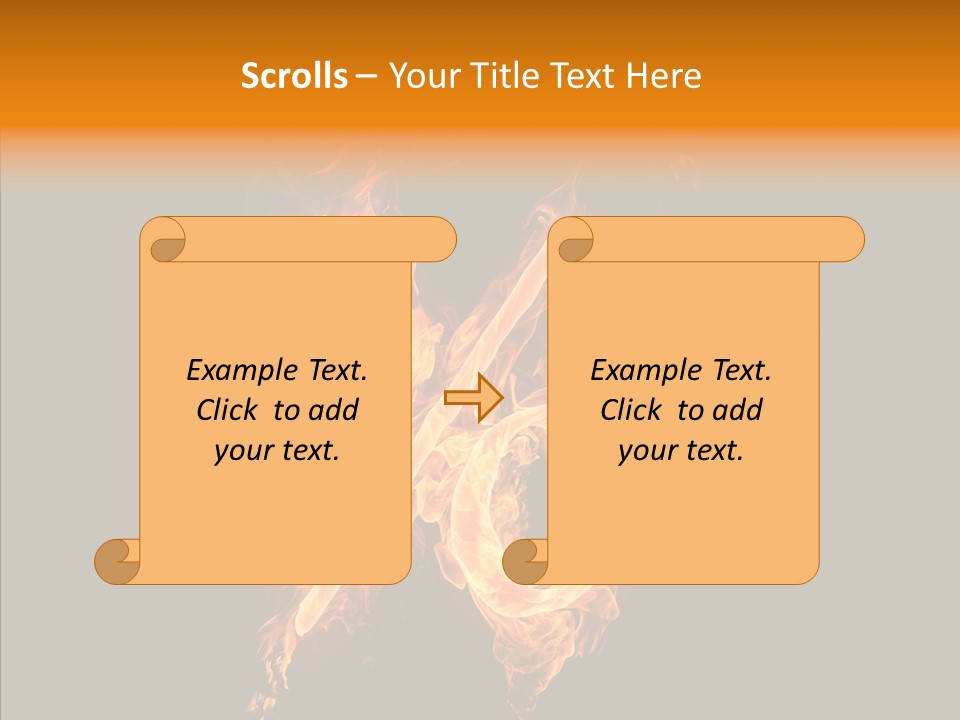Fire Art Lighting PowerPoint Template
