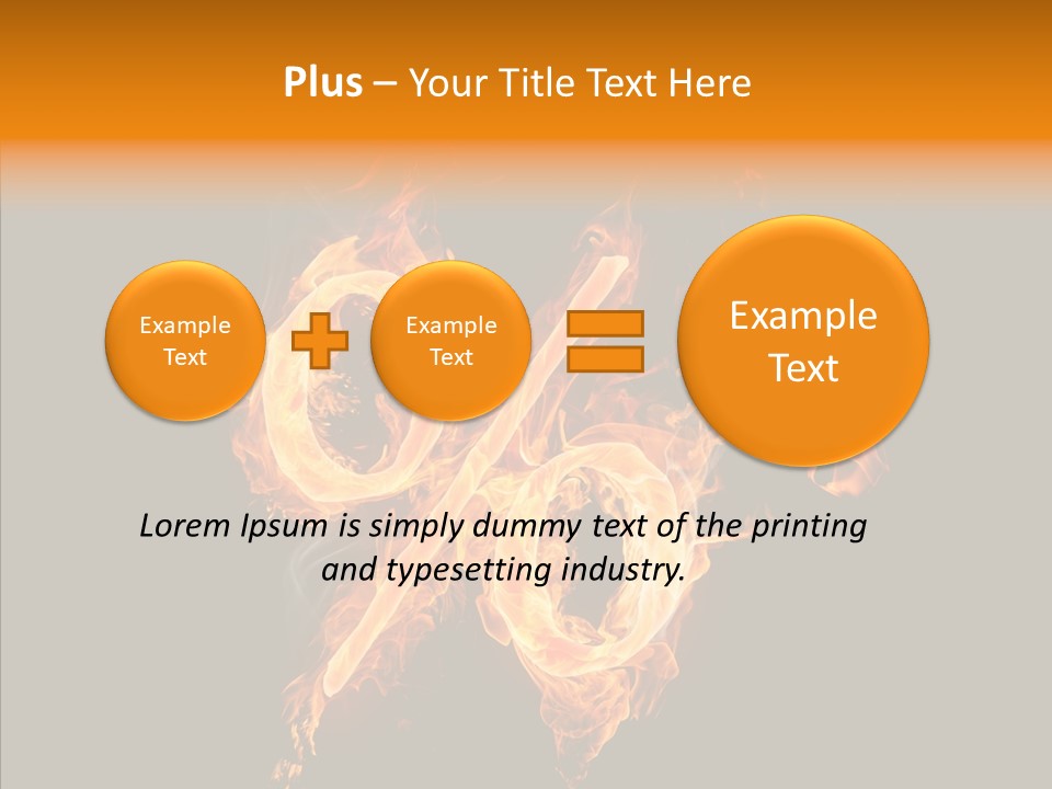 Fire Art Lighting PowerPoint Template