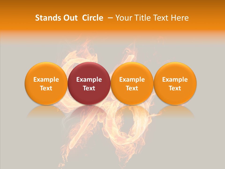 Fire Art Lighting PowerPoint Template