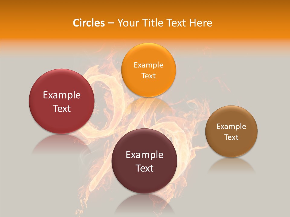 Fire Art Lighting PowerPoint Template