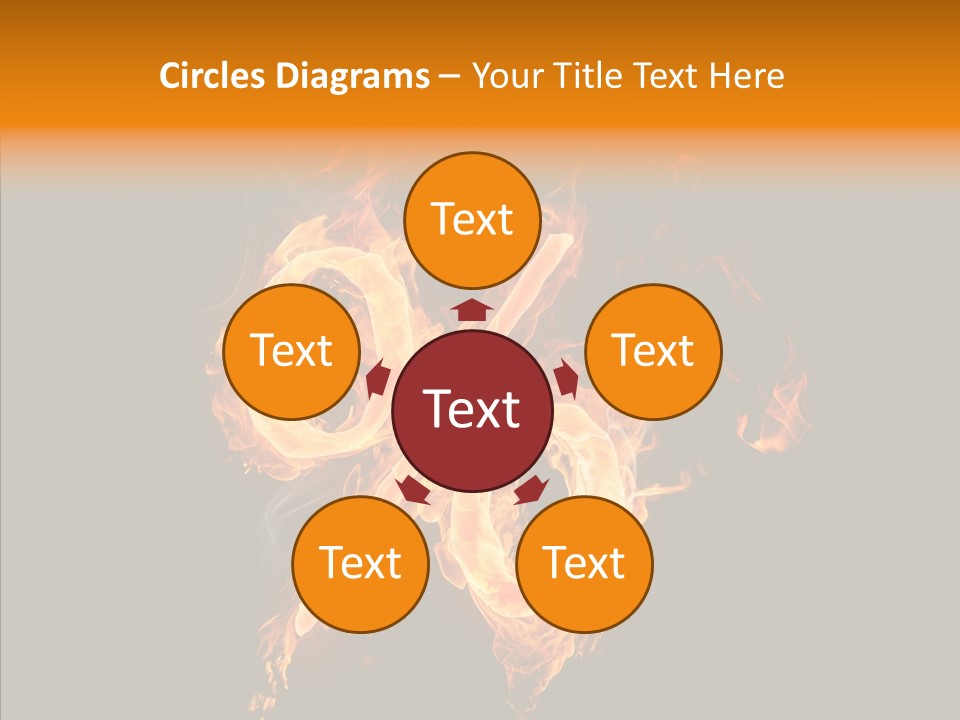 Fire Art Lighting PowerPoint Template