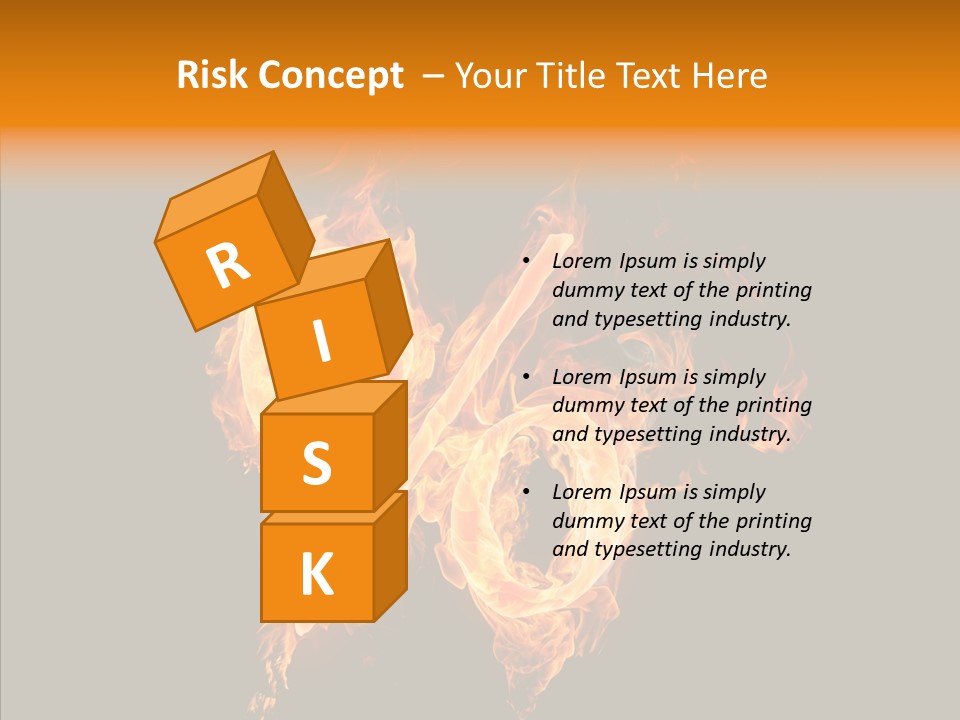 Fire Art Lighting PowerPoint Template