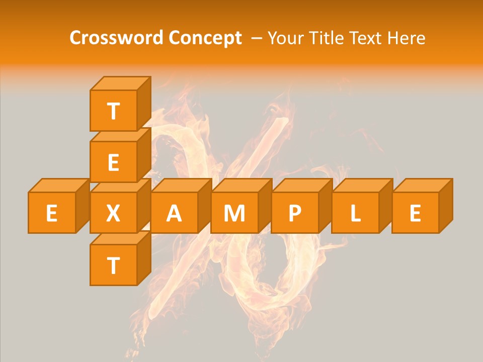 Fire Art Lighting PowerPoint Template