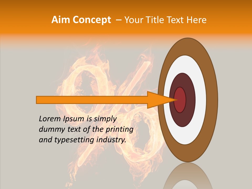 Fire Art Lighting PowerPoint Template