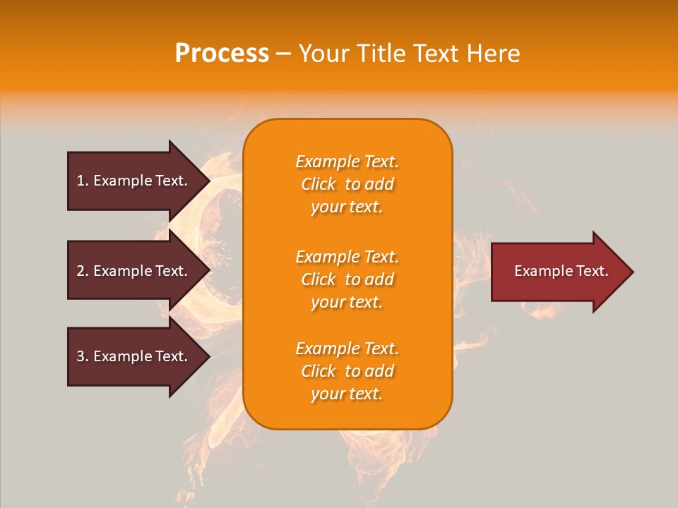 Fire Art Lighting PowerPoint Template
