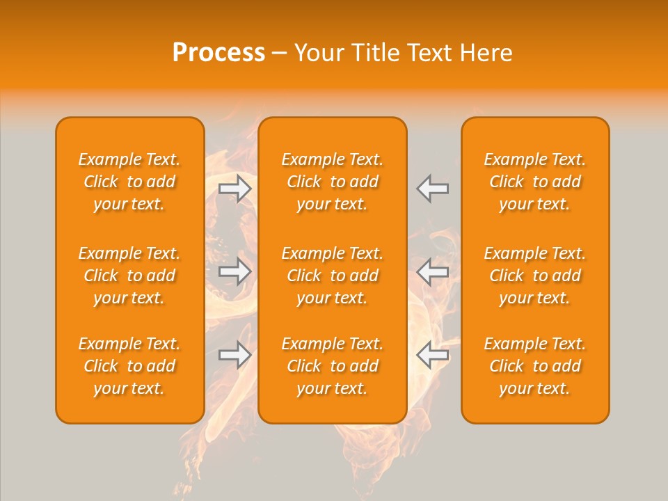 Fire Art Lighting PowerPoint Template