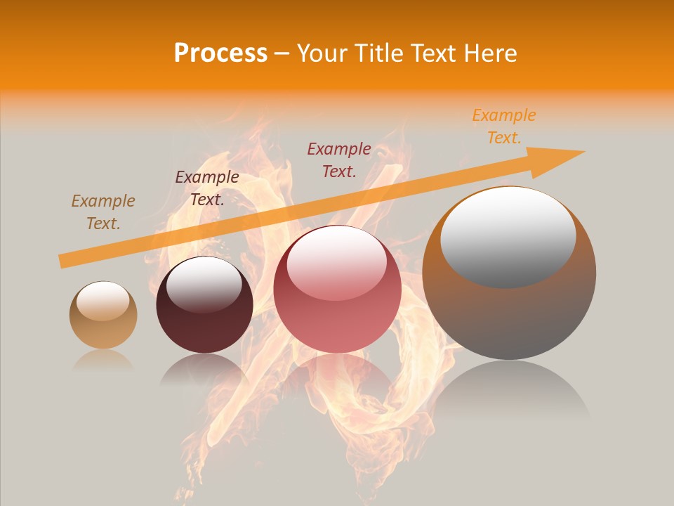 Fire Art Lighting PowerPoint Template