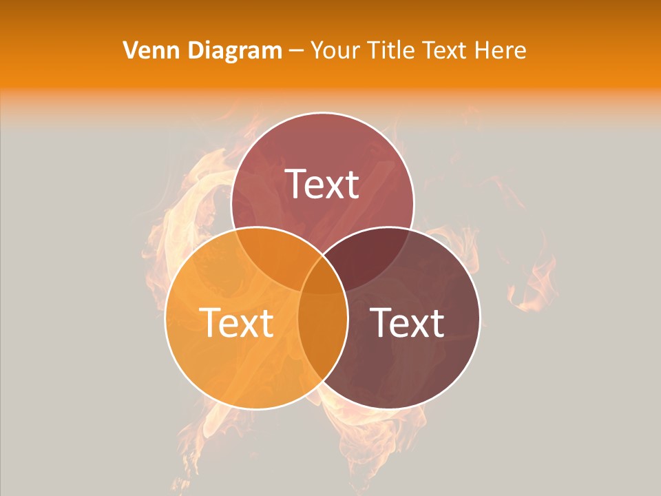 Fire Art Lighting PowerPoint Template