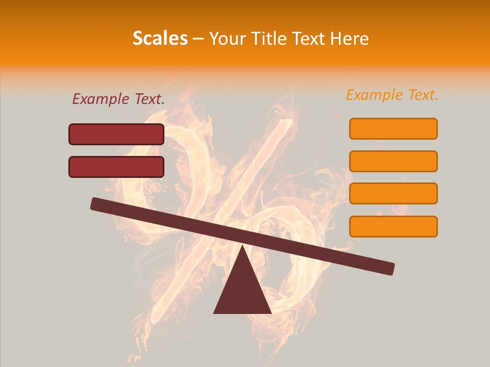 Fire Art Lighting PowerPoint Template