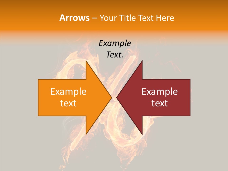 Fire Art Lighting PowerPoint Template