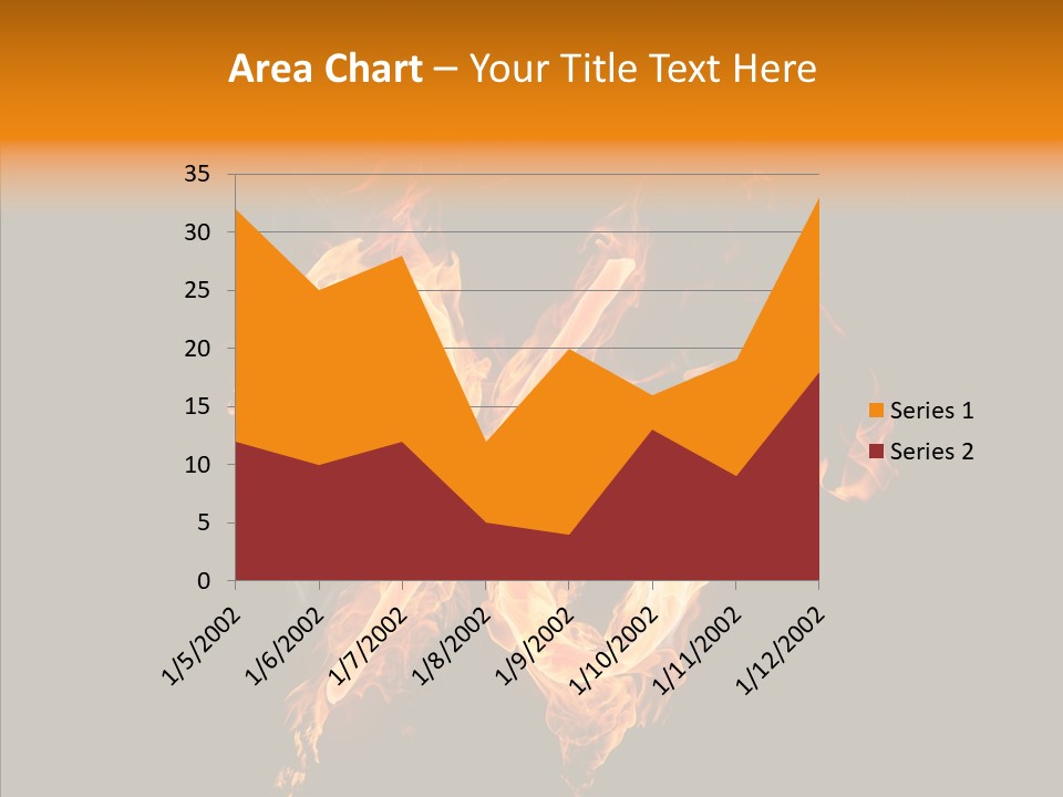 Fire Art Lighting PowerPoint Template