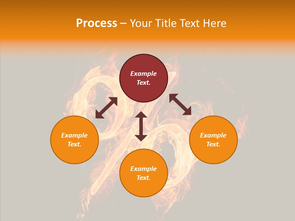 Fire Art Lighting PowerPoint Template