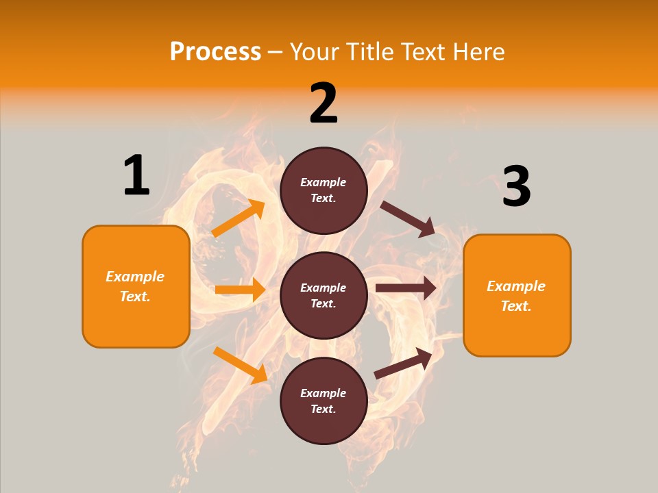Fire Art Lighting PowerPoint Template