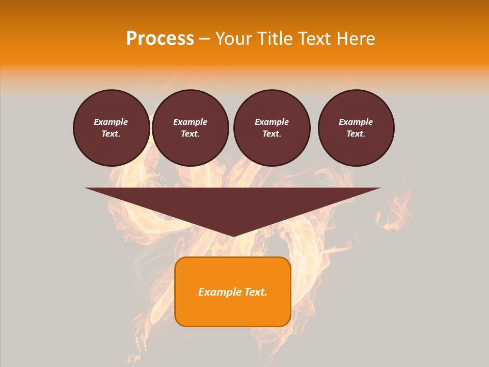 Fire Art Lighting PowerPoint Template