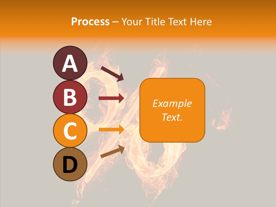 Fire Art Lighting PowerPoint Template