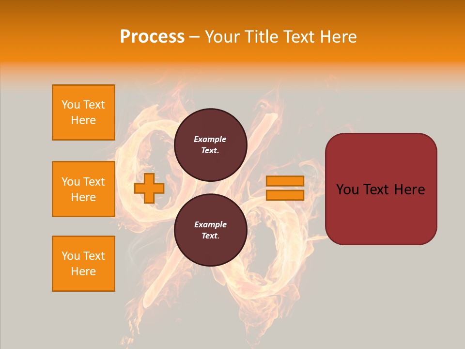 Fire Art Lighting PowerPoint Template