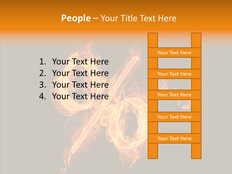 Fire Art Lighting PowerPoint Template
