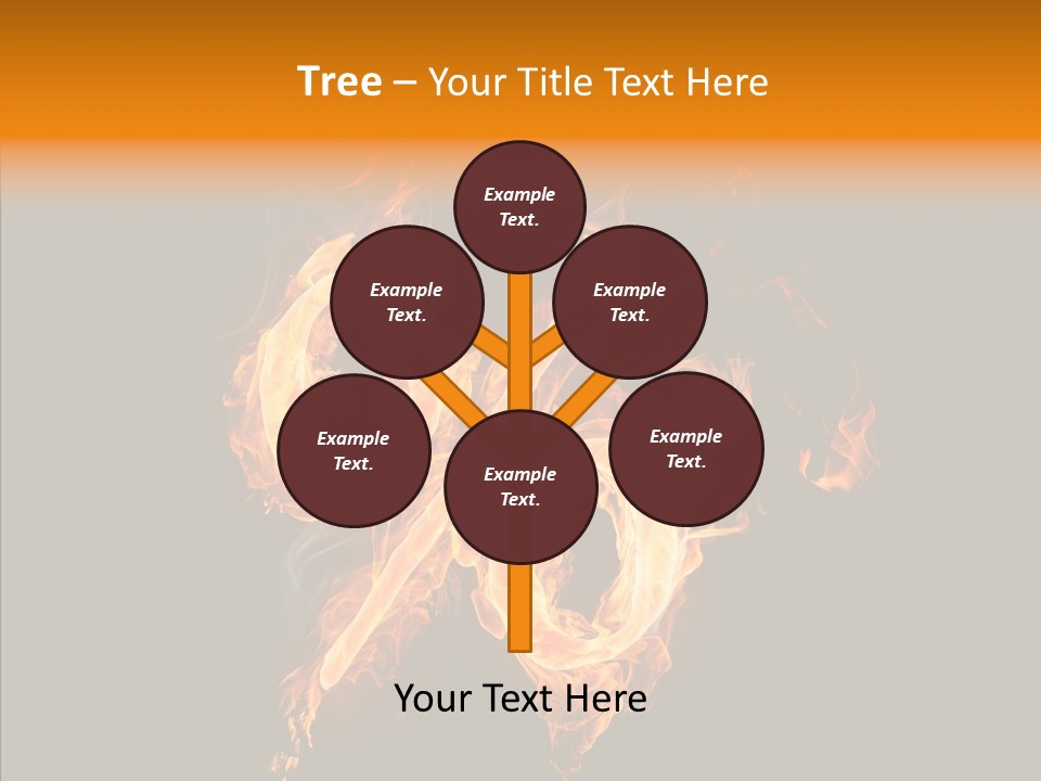 Fire Art Lighting PowerPoint Template