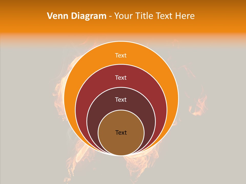 Fire Art Lighting PowerPoint Template