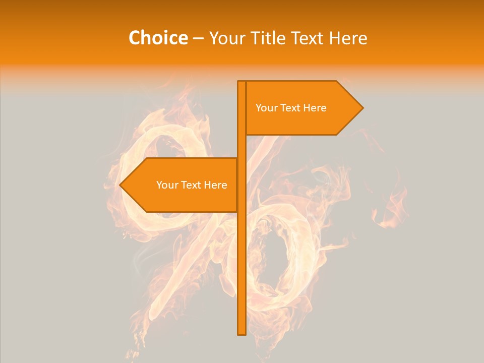 Fire Art Lighting PowerPoint Template