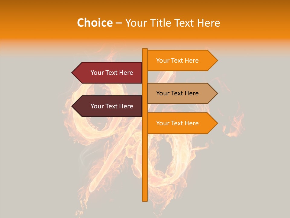 Fire Art Lighting PowerPoint Template