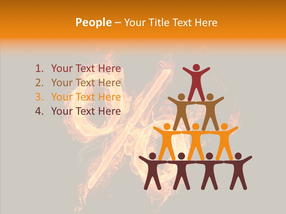 Fire Art Lighting PowerPoint Template