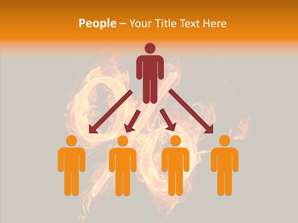 Fire Art Lighting PowerPoint Template