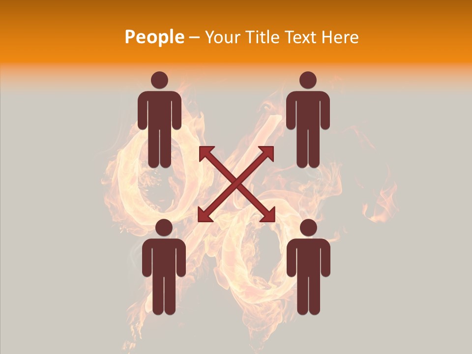 Fire Art Lighting PowerPoint Template