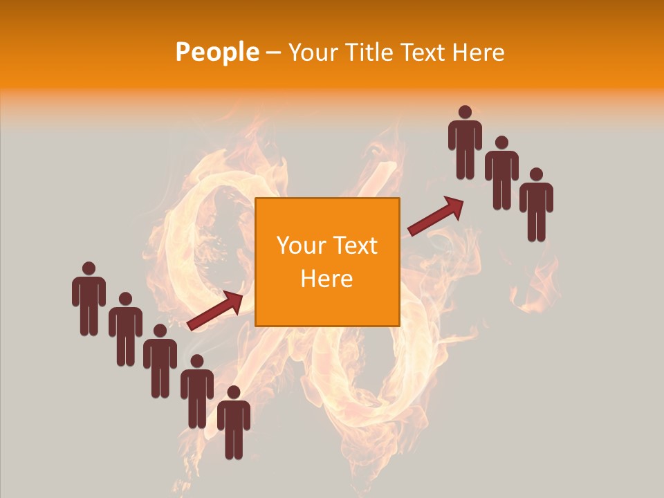 Fire Art Lighting PowerPoint Template