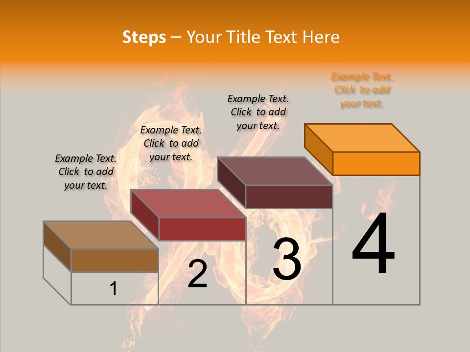 Fire Art Lighting PowerPoint Template