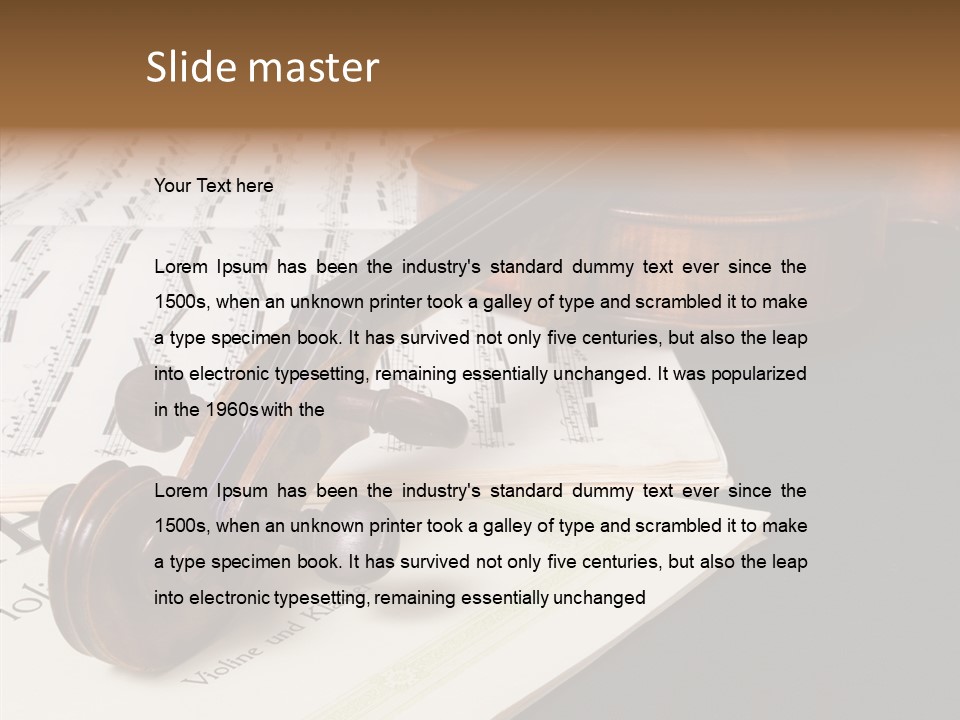 Instrument Old Vivaldi PowerPoint Template